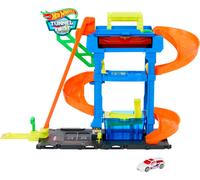 Hot Wheels City “Let's Race - ¡a correr” Netflix -Túnel de lavado con giros Pis