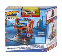 Hot Wheels City - Parking para Coches, Pistas para Coches de Juguete (Mattel HDR28)