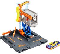 Hot Wheels City Taller mecánico de Coches, Pistas para Coches de Juguete (Mattel HDR25)