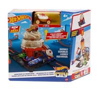 Hot Wheels City Tienda de Helados Pista para Coches de Juguete, Incluye 1 vehículo, +4 años (Mattel HKX38)