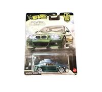 Hot Wheels BMW M3 - Coche de juguete fundido a presión, verde, serie Power Trip Car Culture, 1/5