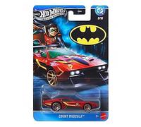 Hot Wheels Coche de Juguete, vehículo de fundición a presión MUSCULA a Escala 1:64 con temática de Batman