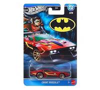 Hot Wheels Coche de Juguete, vehículo de fundición a presión MUSCULA a Escala 1:64 con temática de Batman