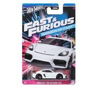 Hot Wheels Coche Porsche 718 Cayman GT4 - Mujeres de Fast and Furious - Modelo Die Cast Scala 1:64 - Longitud 7 cm