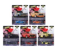 Hot Wheels Colección de coches japoneses premium, 5 modelos fundidos, edición limitada, escala 1:64 FPY86-961B