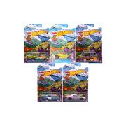 Hot Wheels Colección de vehículos de la temporada de primavera 2025, juego completo de 5 autos, escala 1:64 fundido a presión
