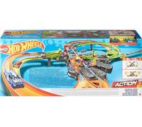 Hot Wheels - Colossal Crash, pista de acrobacias aéreas para coches de juguete regalo niños y niñas +5 años (Mattel GWT41)
