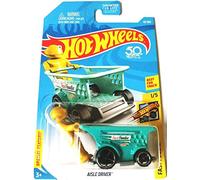 Hot Wheels Conductor de pasillo Fast Foodie 2018 50 aniversario (carro de la compra) 43/365, verde azulado
