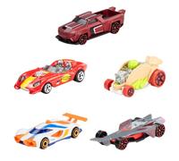 Hot Wheels Conjunto de 5 coches metálicos de juguete a escala 1:64 inspirados en la serie de dibujos Hot Wheels, a correr de Netflix, JDR20