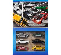 Hot Wheels Conjunto de 6 vehículos japoneses, coches de juguete metálicos a escala 1:64 con diseño de primera categoría (los estilos pueden variar), JBY77