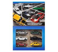 Hot Wheels Conjunto de 6 vehículos japoneses, coches de juguete metálicos a escala 1:64 con diseño de primera categoría (los estilos pueden variar), JBY77