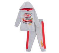 Hot Wheels Conjunto de chándal con capucha y pantalón de chándal 2 piezas para Niños Gris 7-8 Años