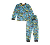 Hot Wheels Conjuntos de pijama para niños | Pijama de algodón para niños | Ropa oficial | Regalos de coche para niños, azul, 8-9 años
