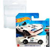 Hot Wheels Corvette Grand Sport Roadster HW Roadsters 3/10 (14/250) HKK09 Short Card Mattel 2023 + Blister & Card Protector Pack Friki Monkey