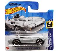 Hot Wheels - Corvette Grand Sport Roadster - HW Screen Time 8/10 - HKH90 - Short Card - Fast & Furious - Mattel 2023