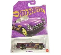 Hot Wheels Corvette púrpura '55, 57 aniversario 4/6, escala 1:64 fundido a presión