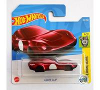 Hot Wheels - Coupe Clip - Experimotors 6/10 - HCX09 - Short Card - Llavero - Rojo metálico - Mattel 2022