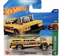 Hot Wheels - Cruise Bruiser - HYX77 - HW Reserve Rake 1/5 - Carro Muscle amarillo a escala 1:64 - con diseño Goodyear & MSD Racing - Mattel 2025 (91/250)