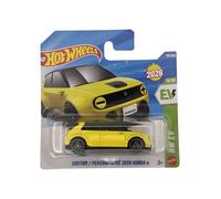 Hot Wheels - Custom 2020 Honda e - JMB11 - HW EV 9/10 - Short Card - amarillo - Modelo oficial - Vehículo eléctrico - Mattel 2026 (115/250) - 1:64