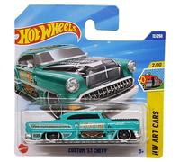 Hot Wheels - Custom ´53 Chevy - HW Art Cars 2/10 - HYW68 - Short Card - GM - Turquesa - Mattel 2025-1:64