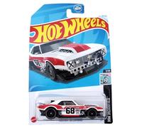 Hot Wheels Custom '68 Camaro, blanco con detalles rojos, coche de juguete de metal fundido a escala 1:64, #81/250 HW modificado 7/10