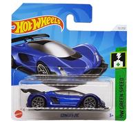 Hot Wheels - CZinger 21C - HW Green Speed 1/10 - HRY49 - Short Card - Coche deportivo híbrido - Color Blue My Mind - Mattel 2024