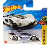 Hot Wheels - CZinger 21C - Peak Persuit 1/10 - JBB96 - Short Card - Hypercar - Blanco - Mattel 2025 - Modelo Czinger con licencia oficial de la serie Peak Pursuit 2025 (192/250) - 1:64