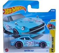 Hot Wheels - Datsun 240Z - HW Art Cars 4/10 - JJB80 - Short Card - Nissan - azul claro metálico - Mattel 2025-1:64