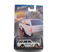 Hot Wheels Datsun Bluebird Wagon (510) (blanco), Hot Wagons 3/5