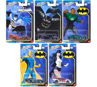 Hot Wheels DC Batman Silver Series - Colección de coches fundidos a presión, juego de 5 unidades, Batmobile, Driftsta, Fast Felion, Flight '03, a partir de 3 años HDG89-956N Mix 1 2025