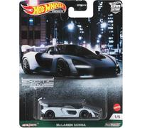 Hot Wheels Die Cast Modell McLAREN Senna - Escala 1:64, Longitud 7 cm Premium Real Riders GRJ78