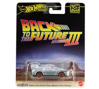 Hot Wheels Die Cast Modelo Back To The Future De Lorean 1955 Versión de rieles de regreso al futuro - Escala 1:64 7 cm - Premium Pop Culture