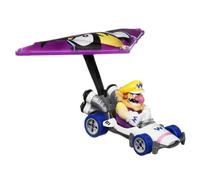 Hot Wheels Die Cast Modelo de Coche Mario Kart Glider Wario B-Dasher Wario Wing Super Mario - Escala 1:64 Longitud 5cm