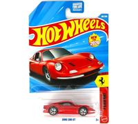 Hot Wheels Dino 206 GT Ferrari 5/5, 150/250-1:64 Scale Diecast Toy Vehicle