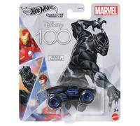 Hot Wheels Disney 100 Character Cars Black Panther, coche de juguete coleccionable a escala 1:64 de Marvel