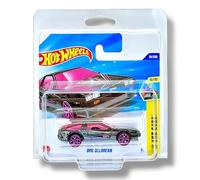 Hot Wheels Coche a escala 1:64 DMC DeLorean HW Art Cars 5/10 HYW88 Negro Short Card Mattel 2025