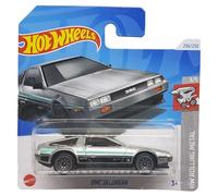 Hot Wheels - DMC Delorean - HW Rolling Metal 3/5 - HTF28 - Short Card - TH Treasure Hunt - Mattel 2024-1:64