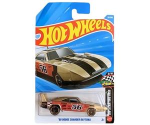 Hot Wheels Dodge Charger Daytona '69 [Gold] Starting Grid 2/10, 23/250, vehículo de Juguete Fundido a Escala 1:64