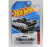 Hot Wheels Dodge Hemi Challenger ZAMAC '70 [plateado] Night Speed 4/10, 36/250, escala 1:64, vehículo de juguete fundido a presión