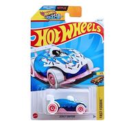 Hot Wheels-Donut Drifter, 1/5, Blanco/Azul/Rosa, Comida rápida