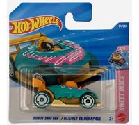 Hot Wheels - Donut Drifter - JJJ24 - Sweet Rides 1/5 - Short Card - Turquesa - Modelo de fantasía - Mattel 2026 (54/250) - 1:64