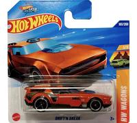 Hot Wheels - Drift'n Break - JBB09 - HW Wagons 1/5 - Combo deportivo naranja a escala 1:64 - Diseño futurista inspirado Let's Race - Mattel 2025 (183/250)