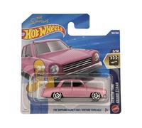 Hot Wheels - El coche de la familia Simpson - JJJ68 - Tiempo de pantalla 3/10 - Tarjeta corta - rosa - modelo con licencia oficial - Mattel 2026 (108/250) - 1:64