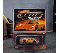 Hot Wheels Elite 64 McLaren M6GT 1:64 - Coche modelo coleccionable fundido a presión - McLaren naranja con motor trasero de apertura y ruedas Real Riders - Exclusivo de Mattel Creations (HWG05)