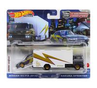 Hot Wheels Equipo Transporte Nissan Silvia (S13) Con Sakura Sprinter - A Funda