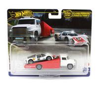 Hot Wheels Equipo Transporte Porsche Llevar En Con 1966 906 Carrera FL56-66