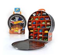 Hot Wheels Estuche de almacenamiento para automóvil: estuche de almacenamiento aumentado para automóviles con asa de transporte de fácil agarre para hasta 29 vehículos, organizador de juguetes para au