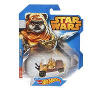 Hot Wheels Ewok Star Wars Vehículo Wicket - Coleccionable con diseño único de Star Wars Ewok en Escala 1:64 con características detalladas y Decoraciones para Fans de Todas Las Edades