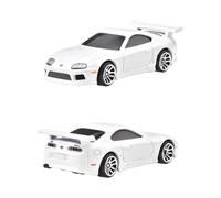 Hot Wheels Fast and Furio Brian O'Conner Auto Toyota Supra Blanco Modelo a Escala 1:64 - Longitud 7 cm - JBY33