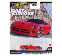 Hot Wheels Fast and Furious Auto 2003 Dodge Viper SRT 10 - Modelo a Escala 1:64 - Longitud 7 cm - JBL85